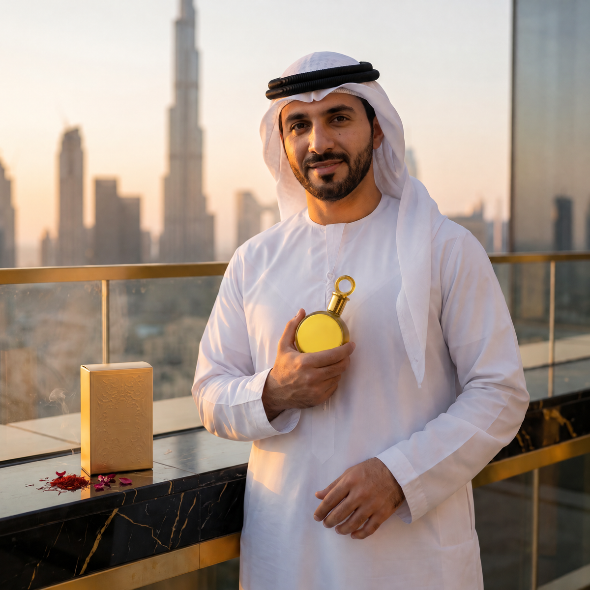 Sharaf Al Fakhar Extrait, purtat