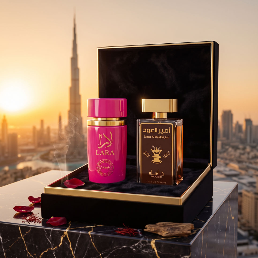 Iubiții din Dubai, sticlele și cutiile lor