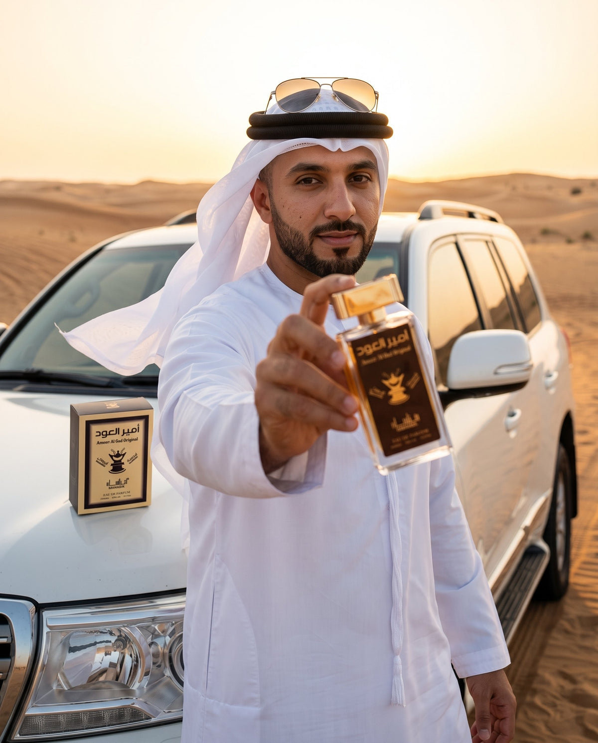 Ameer Al Oud Original în mâna unui șeic, în Dubai