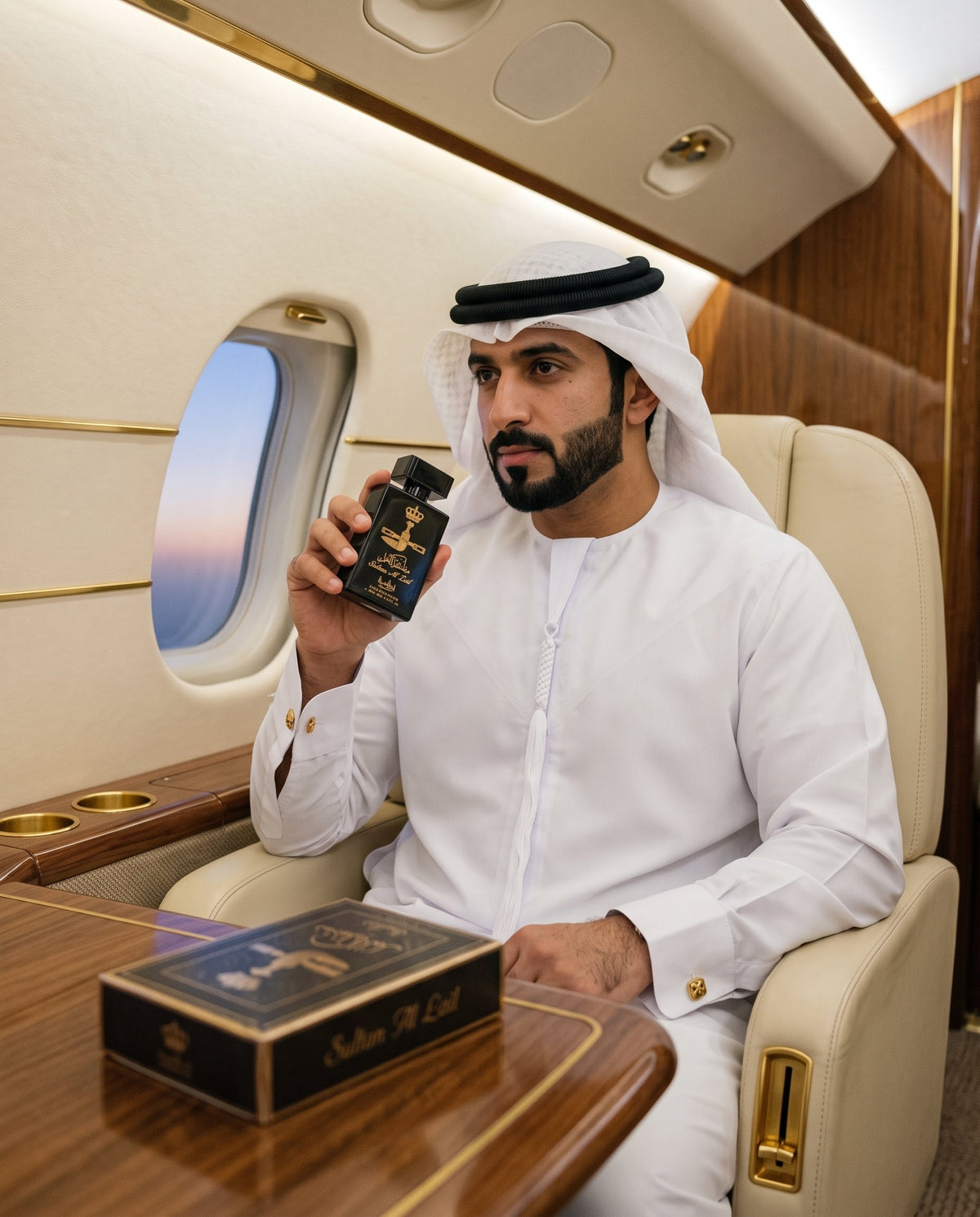 Sultan Al Lail în mâna unui șeic, în Dubai