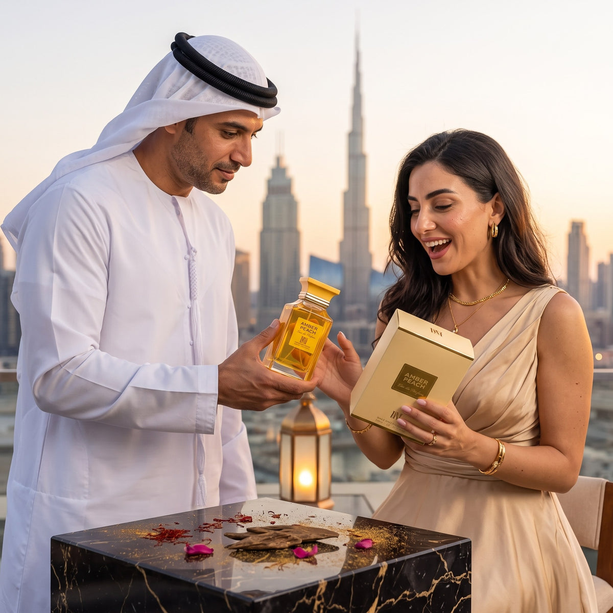 Amber Peach, dăruit într-o seară în Dubai