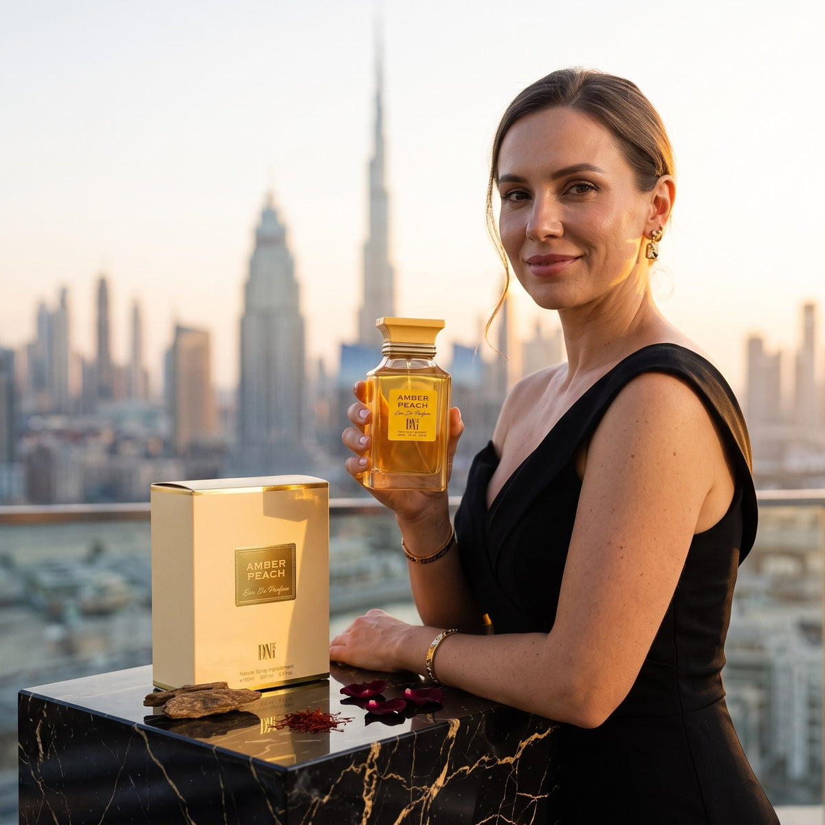 Amber Peach, purtat într-o seară de lux în Dubai
