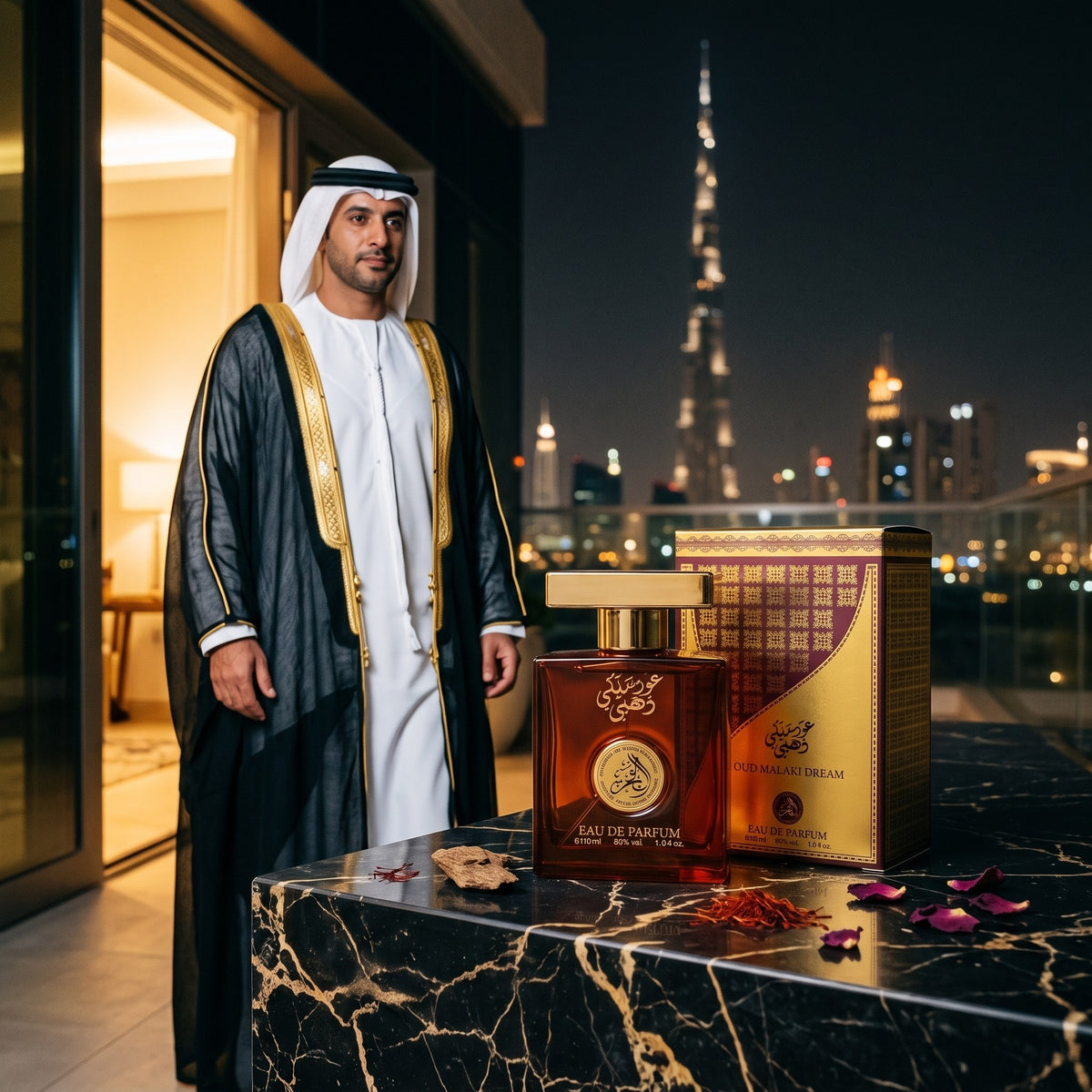 Oud Malaki Dahabi, într-o seară în oraș, în Dubai