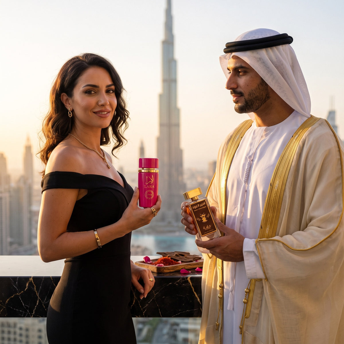Iubiții din Dubai, purtat într-o seară de lux în Dubai