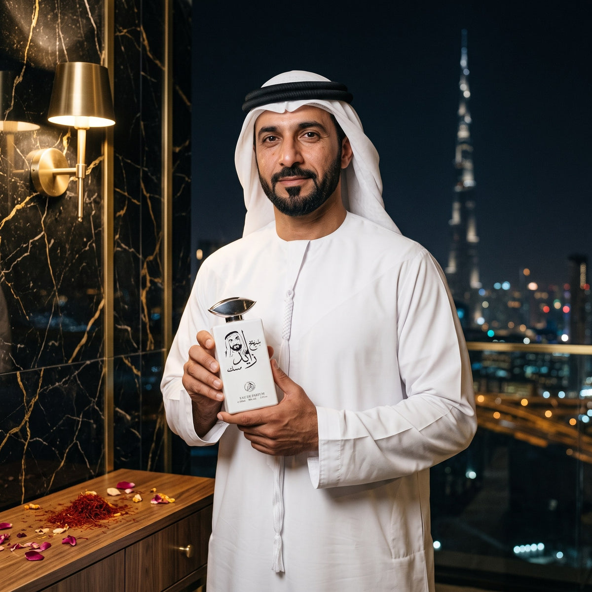 Shaikh Zayed Musk, într-o seară în oraș, în Dubai