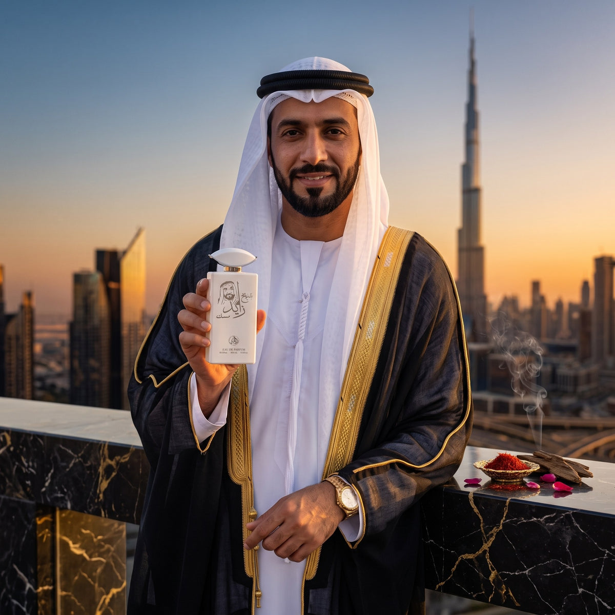 Shaikh Zayed Musk, purtat într-o seară de lux în Dubai