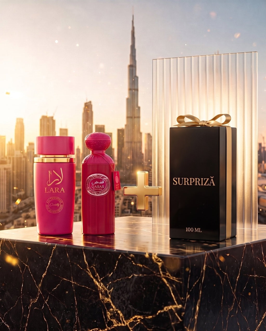Surpriza Divei: parfumurile din pachet și surpriza de 100 ml, în cutia neagră SURPRIZĂ